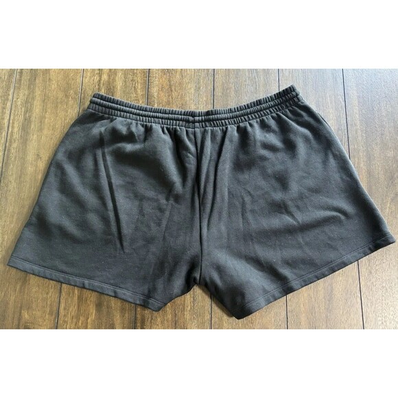 PINK Victoria's Secret Black Athletic Shorts Glitter Logo - Picture 3 of 9